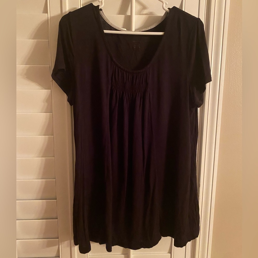 Black bay-doll tee #72